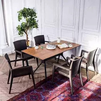 Обеденная группа Joygarden MODUS на 6 персон коричневая