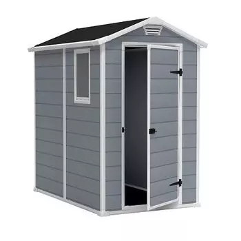 Пластиковый сарай Keter Manor 4*6 серый