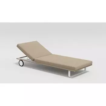 Шезлонг Gardenini Hacienda белый бежевый