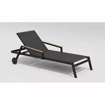 Шезлонг Gardenini Sogno карбон антрацит