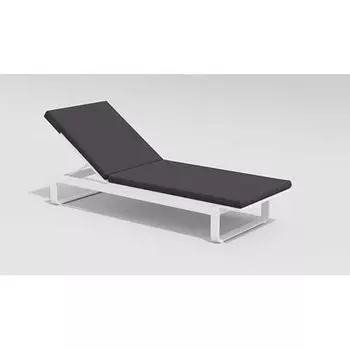 Шезлонг Gardenini Vilino белый антрацит