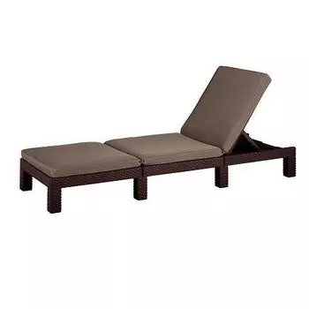 Шезлонг Keter Daytona Delux коричневый