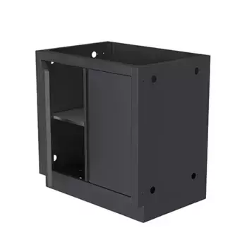 Шкаф навесной с распашными дверцами 600 черный