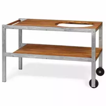 Стол из тика и нержавеющей стали Monolith Classic