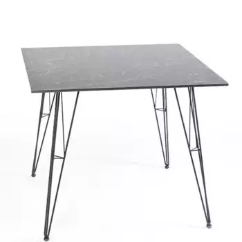 Стол обеденный 4SiS Руссо 90 черный мрамор