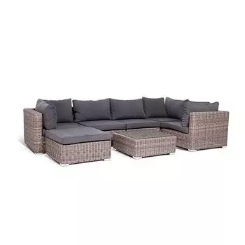 Трансформирующаяся лаунж зона 4SiS Лунго соломенный