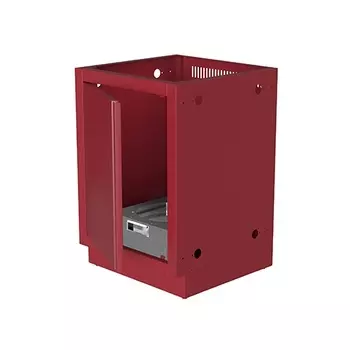 Тумба для хранения баллона с пропаном красная