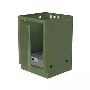 Тумба для хранения баллона с пропаном зеленая