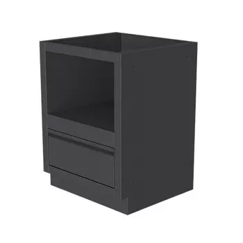 Тумба-основание для круглых керамических грилей черная