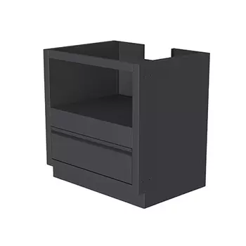 Тумба-основание для овальных керамических грилей черная