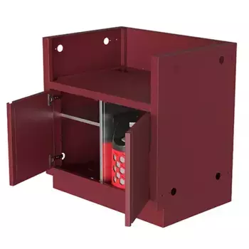 Тумба-основание гриля BIG38 с 2-мя дверцами красная