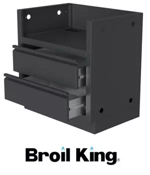 Тумба-основание гриля Broil King REGAL S520 Bi с 2-я выдвиж. ящ чёрная