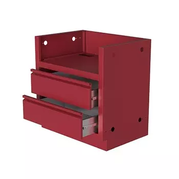 Тумба-основание гриля Bull Bison с 2-мя выдвижными ящиками красная