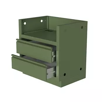 Тумба-основание гриля Bull Bison с 2-мя выдвижными ящиками зеленая