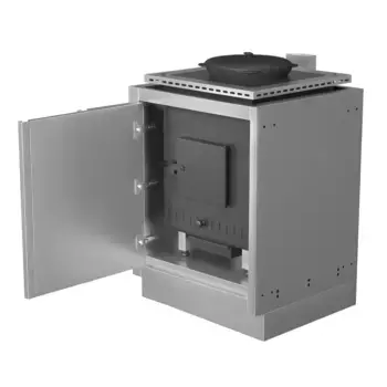 Тумба-основание печи встраиваемой под казан + Печь встраиваемая под казан