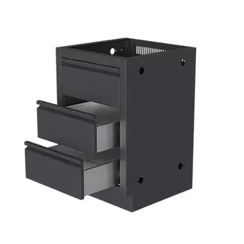 Тумба с 2-мя выдвижными ящиками 860 черная