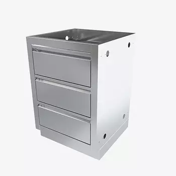 Тумба с 3-мя выдвижными ящиками 800