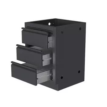 Тумба с 3-мя выдвижными ящиками 800 черная