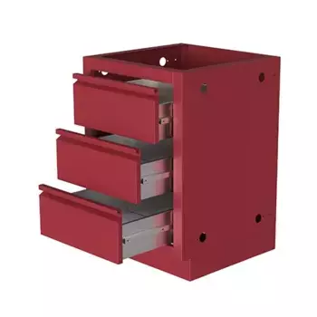 Тумба с 3-мя выдвижными ящиками 850 красная