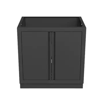 Тумба универсальная с полкой и 2-мя дверями 1200 черная