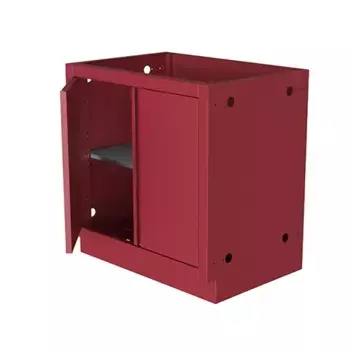 Тумба универсальная с полкой и 2-мя дверями 870 красная