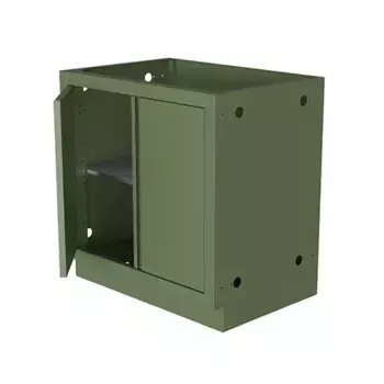 Тумба универсальная с полкой и 2-мя дверями 1200 зеленая