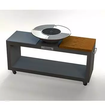 Угольный гриль-очаг KITCHEN LONG 750 дровяной