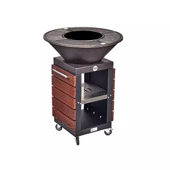 Угольный гриль-очаг PREMIUM SQUARE 750 дровяной