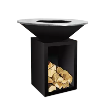 Угольный гриль Ofyr Classic Storage Black 100 с поленницей дровяной