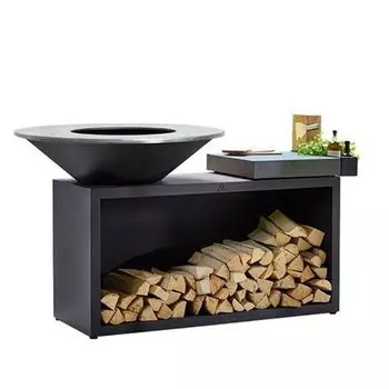 Угольный гриль Ofyr Island 100 черный дровяной