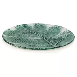 Блюдо IVV "Сосновая ветвь" 34см (зелёный декор)