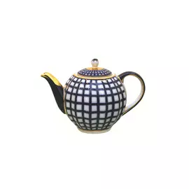 Чайник заварочный 0,6л ф.Тюльпан Кобальтовая клетка
