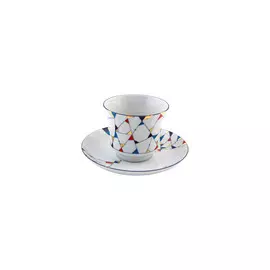 Чашка чайная с блюдцем "Калейдоскоп" "Банкетная"