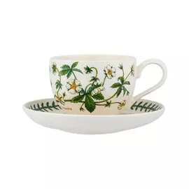 Чашка чайная с блюдцем Portmeirion "Ботанический сад.Лапчатка" 280мл