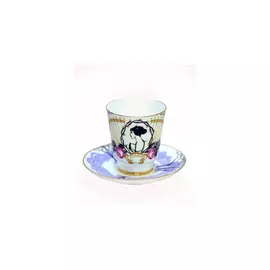 Чашка чайная с блюдцем "Посвящение Анне Андреевне" "Майская"