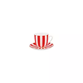 Чашка с блюдцем "Да и нет" (кр.) "Ландыш"