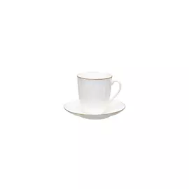 Чашка с блюдцем "Золотой кантик 4" "Ветерок"