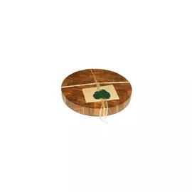 Доска круглая "Дуб" (торцевая) d35х4см