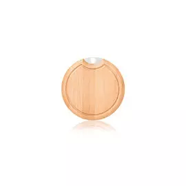 Доска разделочная круглая Breka Д30см, Н1,9см, бук