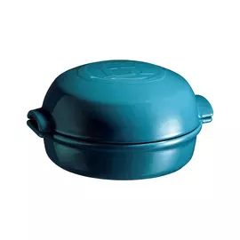 Форма для запекания с крышкой Emile Henry 19,5x17,5см (лазурь)