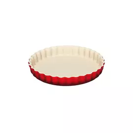 Форма рифленая для выпечки 28см Le Creuset керамика,вишнёвый,для духовки (Cerise)