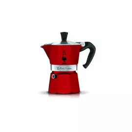 Гейзерная кофеварка Bialetti Moka Express Красная 3 чашки