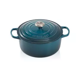 Кастрюля 4,2л,24см Le Creuset чугун,лазурь,для индукции,духовки (Deep Teal)