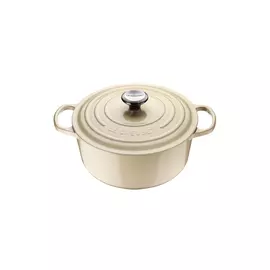 Кастрюля 5,3л,26см Le Creuset чугун,кремовый,для индукции,духовки (Creme)