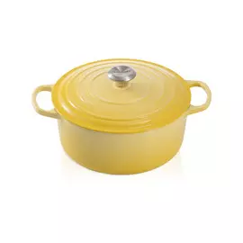 Кастрюля Le Creuset 4,2л,24см чугун,для индукции,духовки,жёлтый (Soleil)