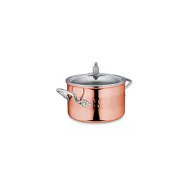 Кастрюля с крышкой Ruffoni "Omegna Cupra" 3л, d18см h11,5см, медь,сталь