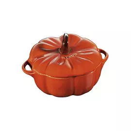 Кокот Staub "Тыква" 0,5л, d12,2см, керамика, цвет корицы, для СВЧ (без крышки), духовки