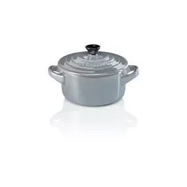 Кокотница Le Creuset 250мл, 10см, керамика,серый, для СВЧ, духовки (Pearlized Light Mist Grey)