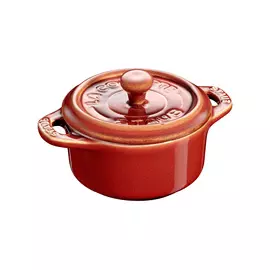 Кокотница Staub 200мл, d10см, керамика, античный медный, для СВЧ, духовки