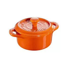 Кокотница Staub 200мл, d10см, керамика, оранжевый, для СВЧ, духовки
